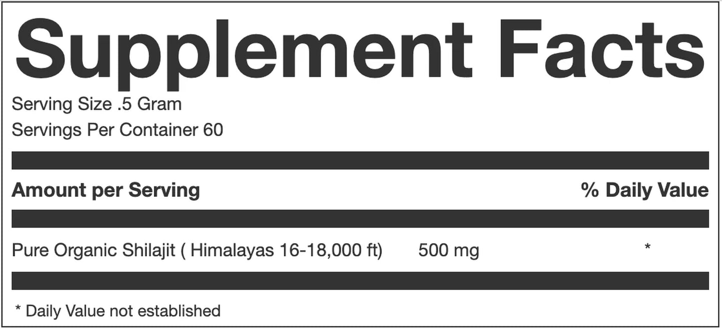 ™ Organic Himalayan Shilajit | Free Shipping